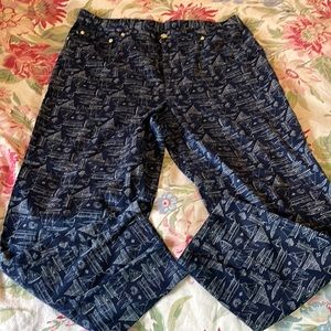 Vintage RALPH LAUREN Size 16 Stretch 5-Pkt Boat Sailing Yacht Graphic Preppy NEW